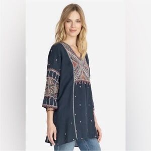 Johnny Was Workshop Thora v-neck Toledo tunic/dress, size small